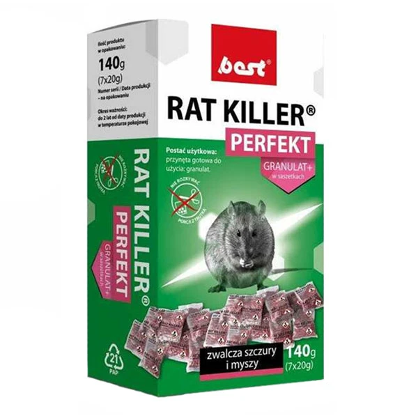 Мумифицирующее средство для грызунов Best RAT Killer Perfekt 140 г 3531149 Best-Pest Мумифицирующее средство для грызунов Best RAT Killer Perfekt 140 г 3531149 Best-Pest