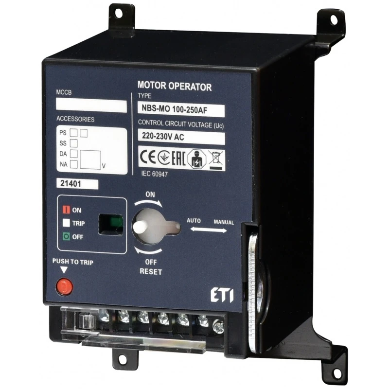 Мотор-привод NBS-MO 100-250AF AC220/230V для использования с NBS 100-250AF 004673231 ETI Мотор-привод NBS-MO 100-250AF AC220/230V для использования с NBS 100-250AF 004673231 ETI