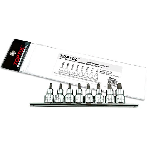 Набор бит пятигранных впрессованных в головку 8ед. GAAG0806 TOPTUL Набор бит пятигранных впрессованных в головку 8ед. GAAG0806 TOPTUL