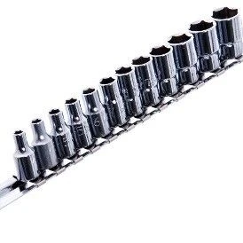 Набор головок 1/4" 12ед. на планке GAAQ0801U TOPTUL Набор головок 1/4" 12ед. на планке GAAQ0801U TOPTUL