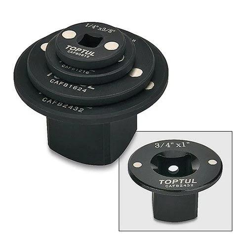 Набор переходников магнитных 1/4"-1" 4ед. GAAR0404 TOPTUL Набор переходников магнитных 1/4"-1" 4ед. GAAR0404 TOPTUL