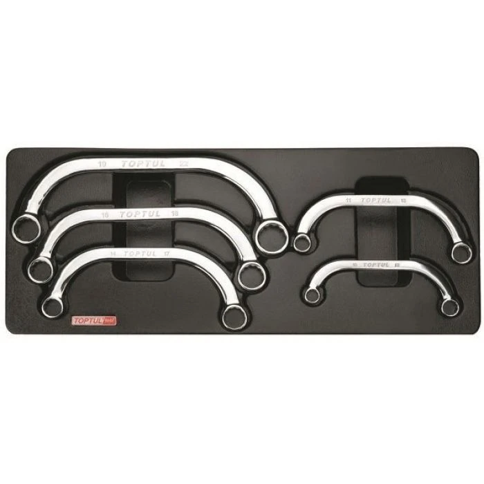 Набор ключей накидных С-образных 5ед. в ложементе GAAT0504 TOPTUL Набор ключей накидных С-образных 5ед. в ложементе GAAT0504 TOPTUL