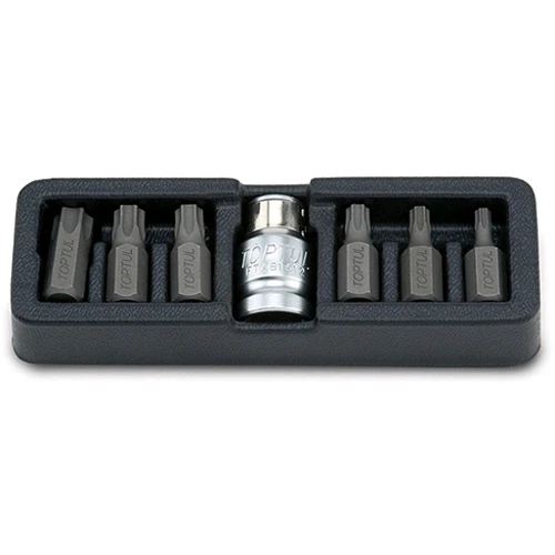Набор бит 10мм TORX T25-T55 7ед. GAAT0705 TOPTUL Набор бит 10мм TORX T25-T55 7ед. GAAT0705 TOPTUL