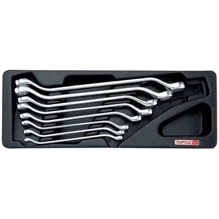 Набор ключей накидных 6-22мм (угол 45°) 8ед. в ложементе GAAT0806 TOPTUL Набор ключей накидных 6-22мм (угол 45°) 8ед. в ложементе GAAT0806 TOPTUL