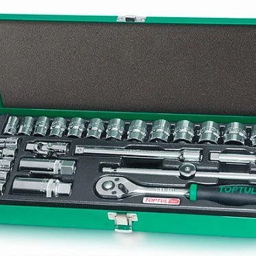 Набор инструмента 3/8" 25ед. в металлическом кейсе GCAD2501 TOPTUL Набор инструмента 3/8" 25ед. в металлическом кейсе GCAD2501 TOPTUL