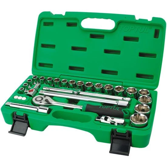 Набор инструментов 1/2" со светящимся переходником 28ед. GCAI2801 TOPTUL Набор инструментов 1/2" со светящимся переходником 28ед. GCAI2801 TOPTUL
