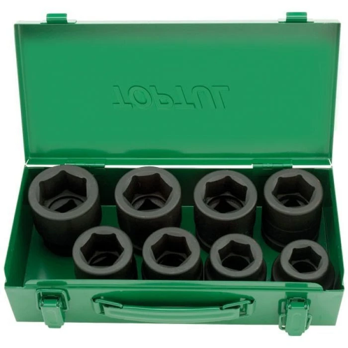 Набор головок ударных 1" 24-41мм 8ед. GDAD0803 TOPTUL Набор головок ударных 1" 24-41мм 8ед. GDAD0803 TOPTUL