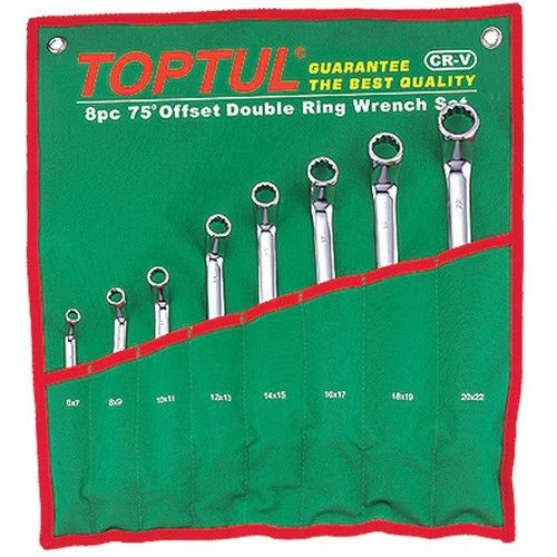 Набор накидных ключей 6-22мм (угол 45°) 8ед. GPAH0804 TOPTUL Набор накидных ключей 6-22мм (угол 45°) 8ед. GPAH0804 TOPTUL