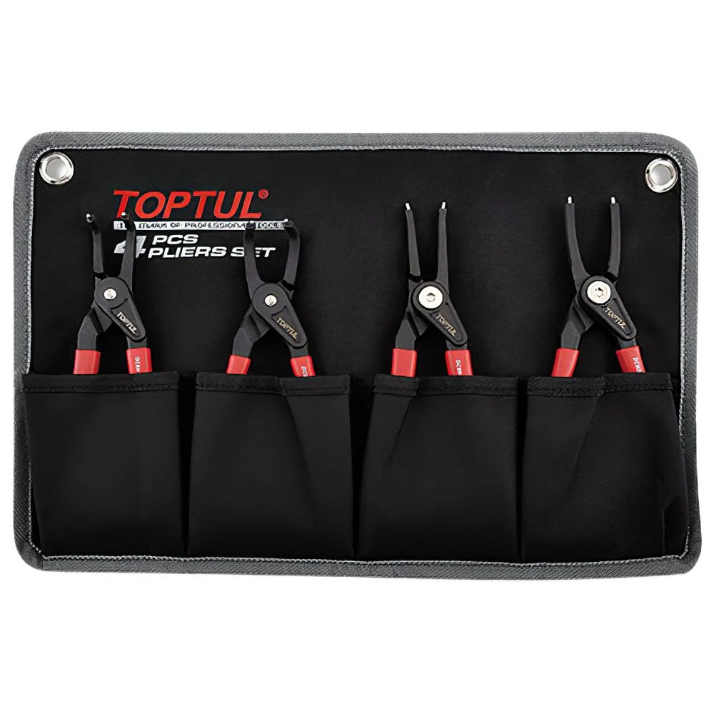 Набор съёмников стопорных колец усиленных 4ед. GPAQ0402 TOPTUL Набор съёмников стопорных колец усиленных 4ед. GPAQ0402 TOPTUL