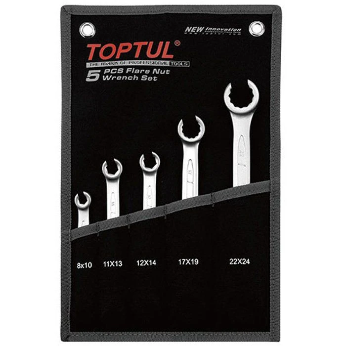 Набор ключей разрезных 5ед. 8-24мм GPAQ0502 TOPTUL Набор ключей разрезных 5ед. 8-24мм GPAQ0502 TOPTUL