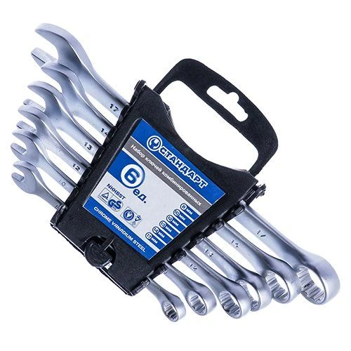 Набор ключей 6ед. (8,10,12,13,14,17мм) NKK6ST Стандарт Набор ключей 6ед. (8,10,12,13,14,17мм) NKK6ST Стандарт