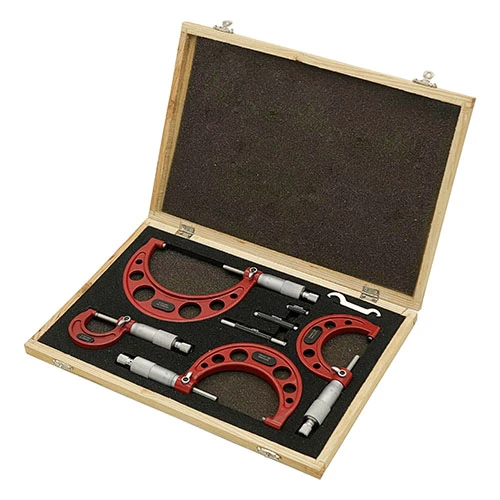 Набор микрометров механических 0-100мм (4 шт) SMOM0100 PROTESTER Набор микрометров механических 0-100мм (4 шт) SMOM0100 PROTESTER