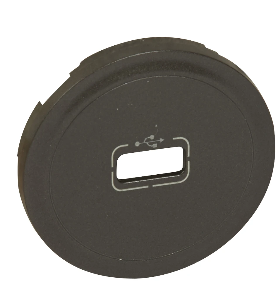Накладка USB розетки 067950 графит Legrand Celiane Накладка USB розетки 067950 графит Legrand Celiane