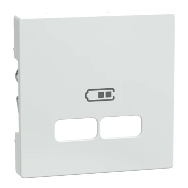 Накладка USB розетки Merten System M MTN4367-0325 активно белый Schneider Electric Накладка USB розетки Merten System M MTN4367-0325 активно белый Schneider Electric