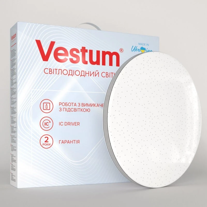 Накладной светодиодный светильник SIMPLE звездное небо 36W 375x60мм 4000K 2900Lm IP44 белый+черный VS-80019 Vestum Накладной светодиодный светильник SIMPLE звездное небо 36W 375x60мм 4000K 2900Lm IP44 белый+черный VS-80019 Vestum