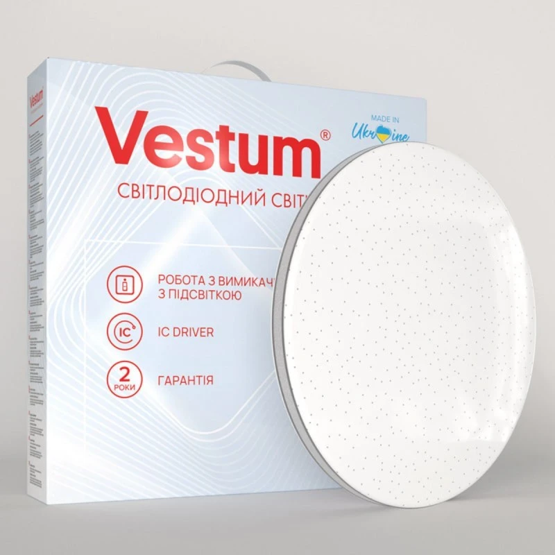 Накладной светодиодный светильник SIMPLE звездное небо 36W 375x60мм 4000K 2900Lm IP44 белый+черное сияние VS-80024 Vestum Накладной светодиодный светильник SIMPLE звездное небо 36W 375x60мм 4000K 2900Lm IP44 белый+черное сияние VS-80024 Vestum