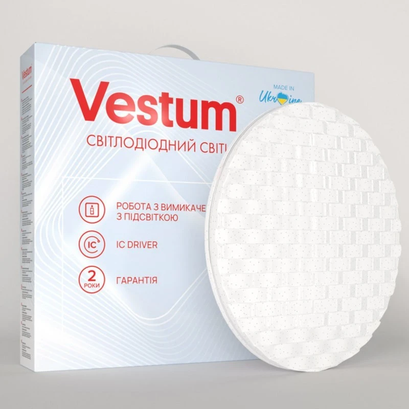 Накладной светодиодный светильник CELL звездное небо 36W 375x60мм 4000K 2900Lm IP44 белый+серебро VS-80052 Vestum Накладной светодиодный светильник CELL звездное небо 36W 375x60мм 4000K 2900Lm IP44 белый+серебро VS-80052 Vestum
