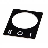 Табличка маркировочная "I-0-II" для кнопок XB2 A0140010071 АСКО-УКРЕМ