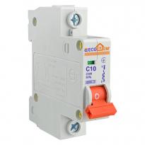 Автоматический выключатель ECO 1 полюс тип C 10A 4,5kA ECO010010002 ECOHOME