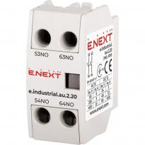 Додатковий контакт e.industrial.au.2.20 2 полюси 3A DC230/AC400V 2NO i0140002 ENEXT
