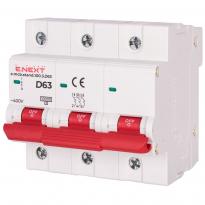 Автоматический выключатель 63A 10kA 3 полюса тип D e.mcb.stand.100.3.D63 s026001 E.NEXT