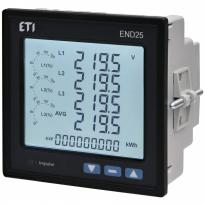 Сетевой анализатор качества электрической энергии END25RS 3 фазы 100…600V 1...9999A 004656951 ETI
