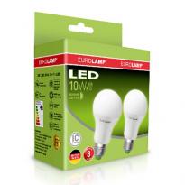 Світлодіодна лампа MLP-LED-A60-10272(E) A60 E27 10W 3000K 220V (2 шт.) Eurolamp