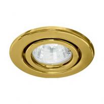 Точечный врезной светильник DL11 MR16 GU5.3 50W круг золото Feron