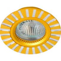 Точечный врезной светильник GS-M364 MR16 GU5.3 50W круг золото Feron