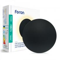 Настенный накладной светодиодный  светильник AL8110 12W 3000K черный Feron