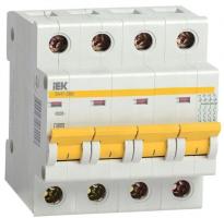 Автоматичний вимикач ВА47-29 2A 4,5kA 4 полюси тип B MVA21-4-002-B IEK