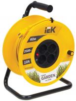 Удлинитель на катушке Garden УК40 желтый 40м 4 гнезда без заземления IP20 2200W WKP23-10-04-40 IEK