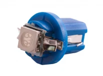 Светодиодная авто лампа T5-B8.5 1SMD5050 24V синий 12x16мм LEDUA
