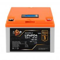 Аккумулятор LP LiFePO4 LCD 12V (12,8V) 30Ah (384Wh) (BMS 50A/25А) пластик 20963 LogicPower