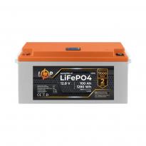 Аккумулятор LP LiFePO4 12,8V 100Ah (1280Wh) (BMS 80A/40А) пластик LCD для ИБП 22500 LogicPower