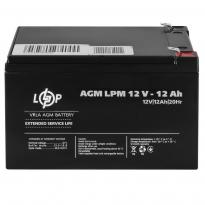Аккумулятор AGM LPM 12V 12Ah 6550 LogicPower