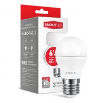 Світлодіодна лампа 1-LED-542 G45 E27 6W 4100К 220V Maxus