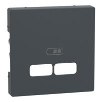 Накладка USB розетки Merten System M MTN4367-0414 антрацит Schneider Electric