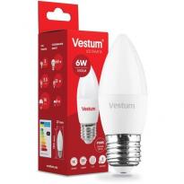Светодиодная лампа C37 E27 6W 4100K 220V 1-VS-1301 Vestum