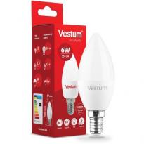 Светодиодная лампа C37 E14 6W 4100K 220V 1-VS-1303 Vestum