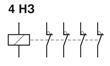 Схема контактора Hager ESC464