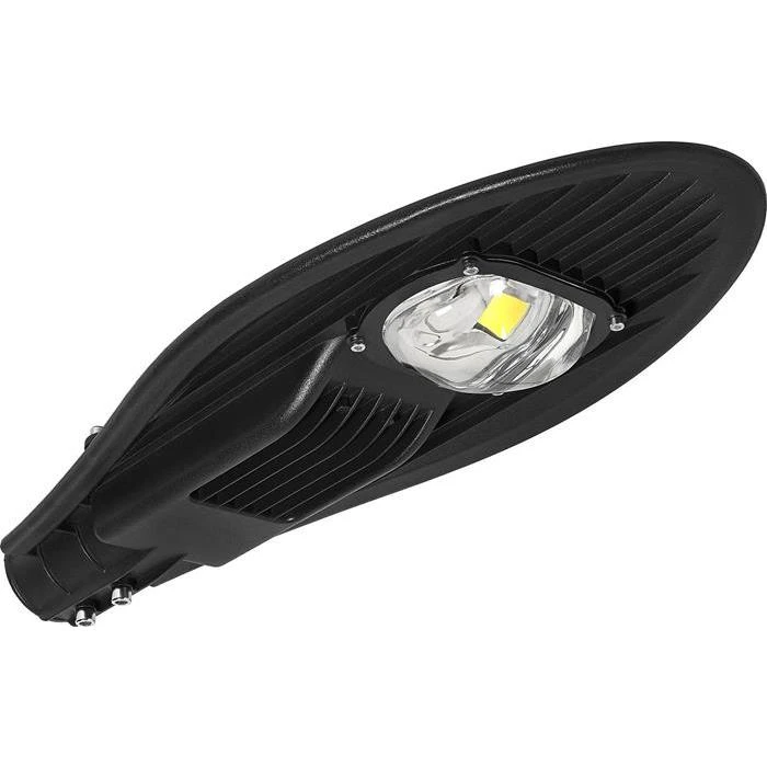 Cветодиодный консольный cветильник ORION 01 50W СОВ 6500K овальный черный IP65 90014280 Delux