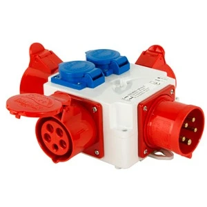 Монтажный набор-разветвитель - 32A 3P+N+PE 400V/ 1x32A 3P+N+PE 400V 2x16A 3P+N+PE 400V 2x16A 2P+PE 250V 404-016 ENEXT