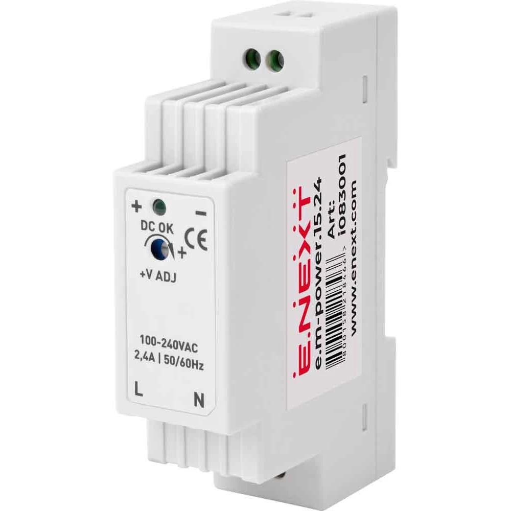 Блок питания на DIN-рейку e.m-power.15.24 15W DC24V i083001 ENEXT