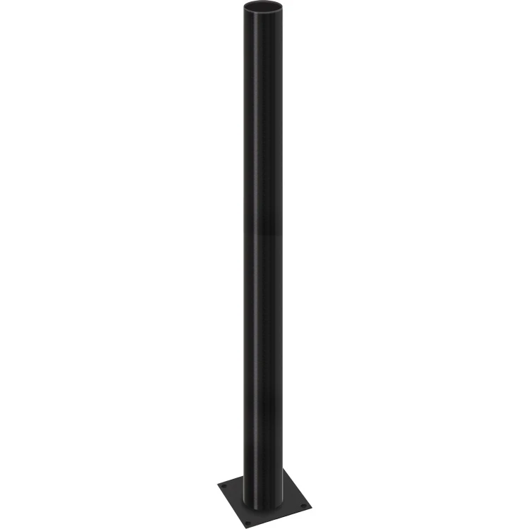 Опора стальная e.street.bollard.st.2000.black высота 2000мм диаметр 60мм черная l0120062 ENEXT
