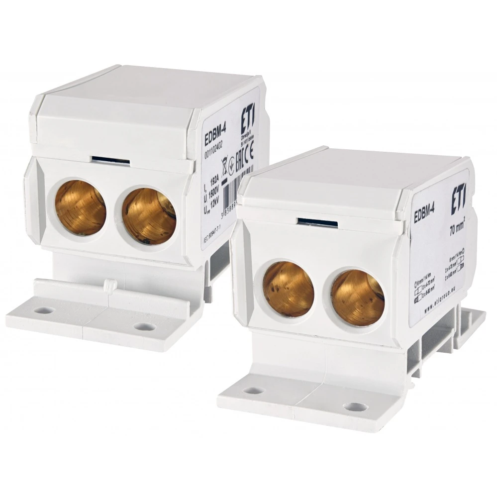 Распределительный блок EDBM-4 192A 1 полюс 1 вход 3 выхода серый 001102402 ETI