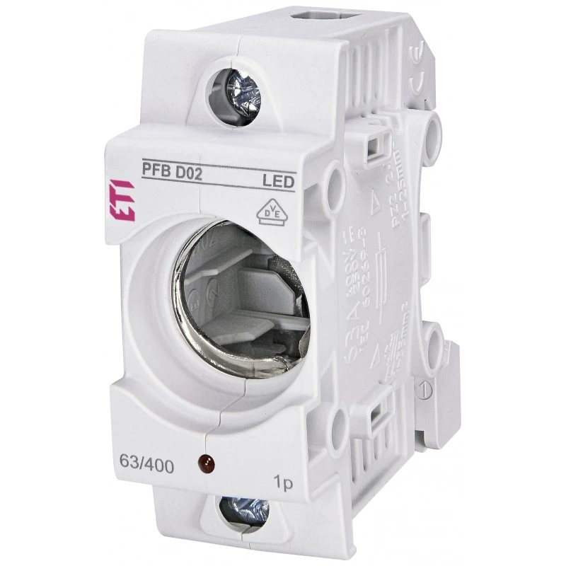 Держатель предохранителей PFB D02 1p LED 63A 002510022 ETI