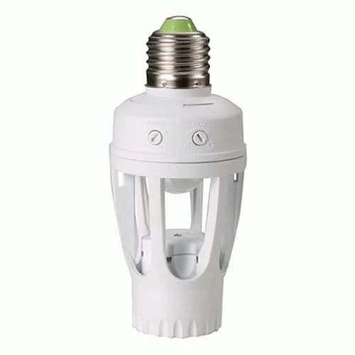 Датчик движения SEN127 цокольный белый 360° E27 60W IP20 Feron