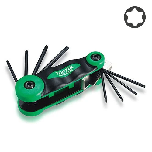 Набор складной ключей TORX: T6-T25 (материал CRV-6150) 8ед. AIFB0802 TOPTUL