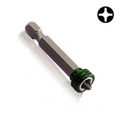 Насадка 1/4" 50мм PH2 под шуруповерт с ограничителем FQBB0802 TOPTUL